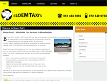 Tablet Screenshot of bloemtaxi.co.za